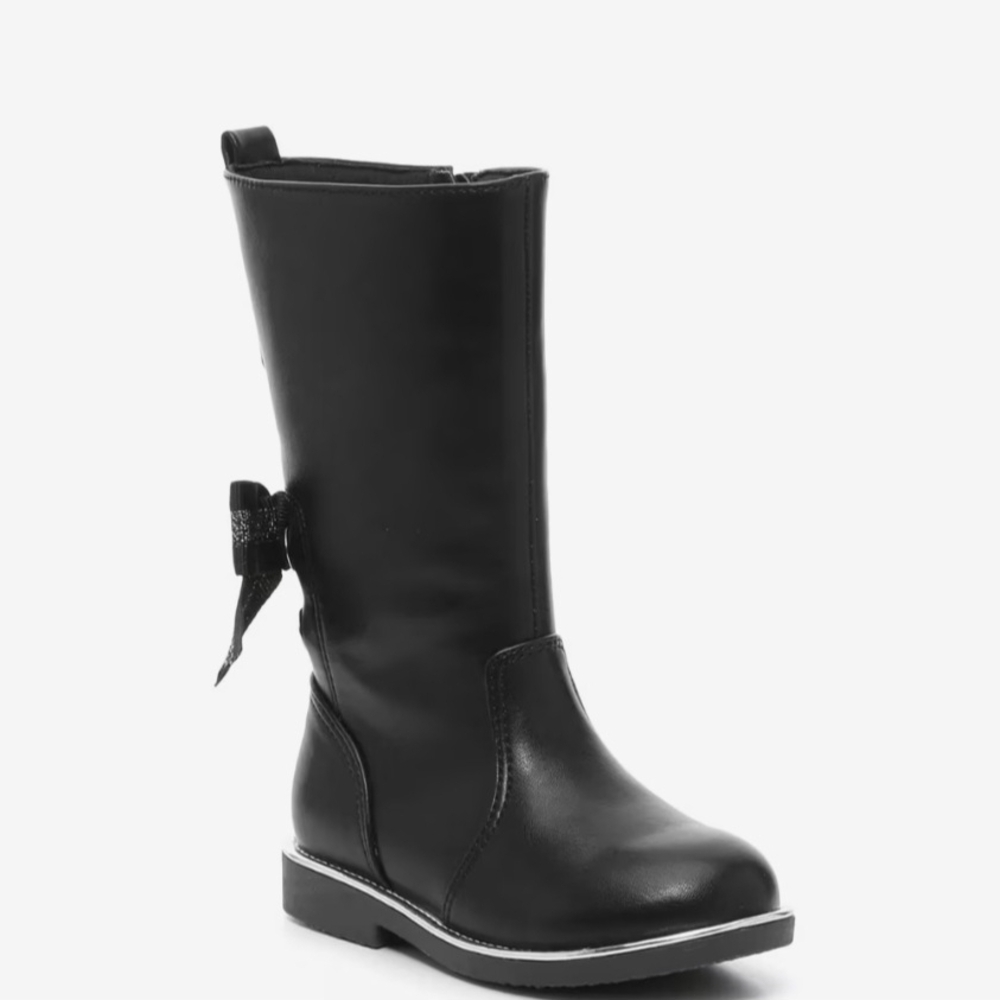 Black Riding Boots With A Bow